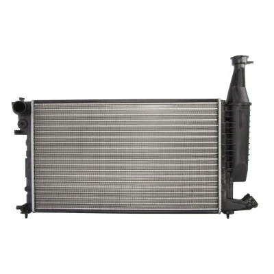 Afbeelding van THERMOTEC D7P019TT Radiateur Aluminium, Kunststof voor voertuigen met/zonder airco 610 378 23 Handgeschakeld Koelribben mechanisch gelast