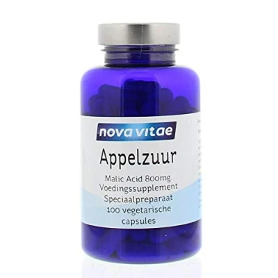 Afbeelding van Nova Vitae Appelzuur Malic Acid 800 mg 100 capsules