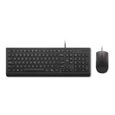 Afbeelding van Lenovo Essential Wired Combo (Nordic) keyboard Mouse included Universal USB Black