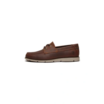 Afbeelding van Timberland Grafton Bay Lace Up Shoe Medium Brown Full Grain Em4 41, Grain, 43 EU, EU