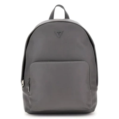Afbeelding van GUESS Laptop Rugzak met laptopvak Milano Compact Backpack Asphalt / Blue Grijs