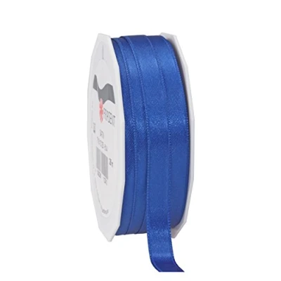 Afbeelding van C.E. Pattberg Cadeaulint, satijnlint, koningsblauw, 25 meter voor geschenkverpakking, 1 cm breed, decoratief lint geschenken, elke gelegenheid