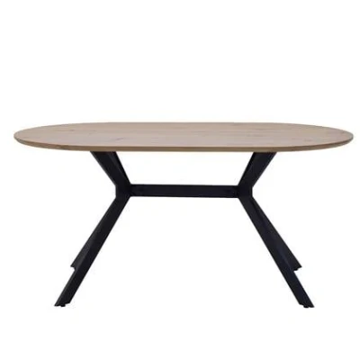 Afbeelding van Giga Meubel Eettafel Julian Ovaal Naturel MDF 180x90x73cm
