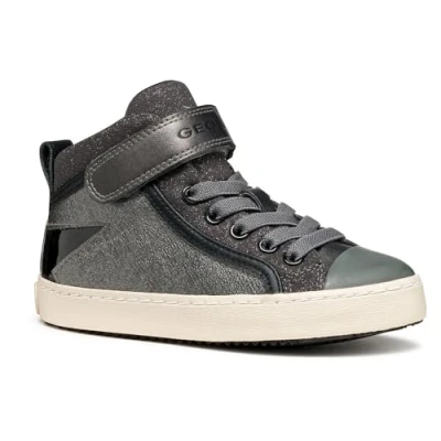 Afbeelding van Geox J Kalispera Girl Sneakers voor meisjes, Grafiet Zwart