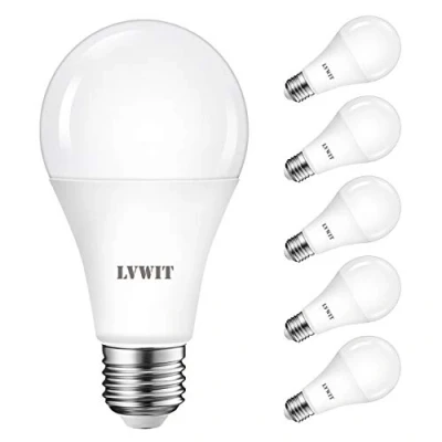 Afbeelding van LVWIT Ledlamp, 16 W, E27, 120 koudwit, 6500 K, ultra helder, 1900 lm, klassieke ledlamp (6 stuks)
