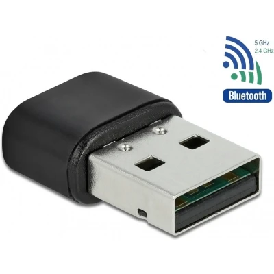 Afbeelding van DeLOCK USB A WLAN / Wi Fi &amp; Bluetooth dongle Dual Band AC600 600 Mbps