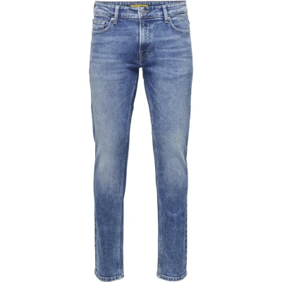 Afbeelding van ONLY &amp; SONS Onsweft Reg. One Mbd 5094 Tai Dnm herenjeans, Medium blauwe denim