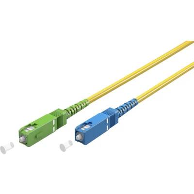 Afbeelding van Goobay Glasvezelkabel (FTTH), Singlemode (OS2) Yellow, Geel (Simplex), 20 m