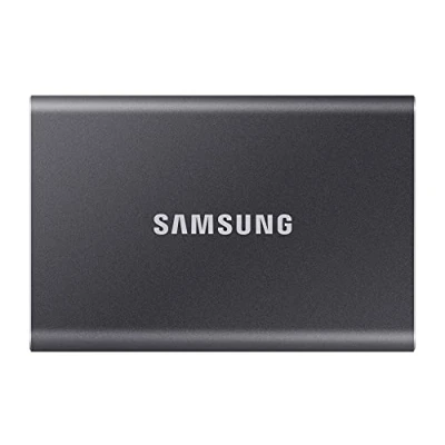 Image de Disque SSD Externe Samsung Portable T7 MU PC500T/WW 500 Go USB 3.2 Gris titane