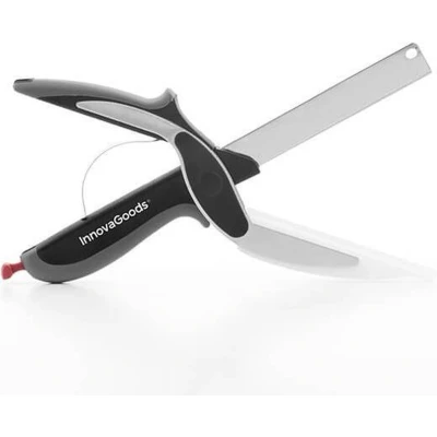 Afbeelding van Mes Schaar met Ingebouwde Minisnijplank Scible InnovaGoods