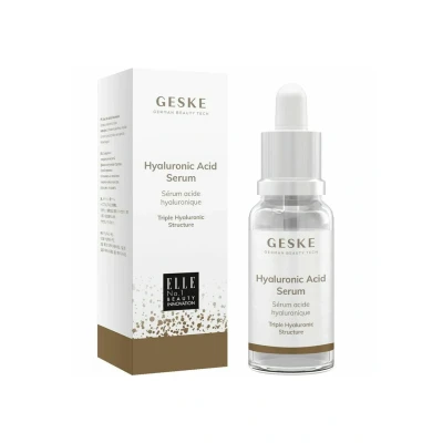 Afbeelding van GESKE Serum hyaluronzuur Droge huid Gezichtsverzorging met drievoudige structuur Anti aging Vegan formule Zonder dierproeven Aanvulling op SmartAppGuided™ apparaten