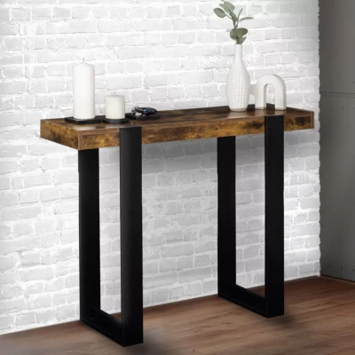 Afbeelding van Console PHOENIX bois effet vieilli et noir