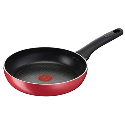 Afbeelding van Lagostina Mediterrane keuken, pan met antiaanbaklaag van aluminium, Ø 26 cm, inductie, gas en oven, thermo signaal kookindicator, titanium Easy coating, ergonomische bakelietgreep