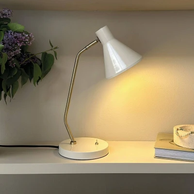 Afbeelding van Dyberg Larsen Sleep tafellamp, wit stopverf, hoogte 43,3 cm