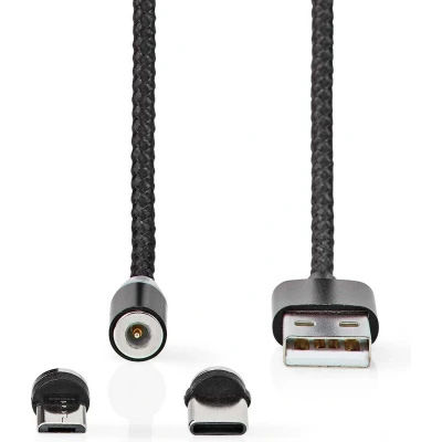 Afbeelding van Nedis USB Kabel CCGB60630BK20 Zwart