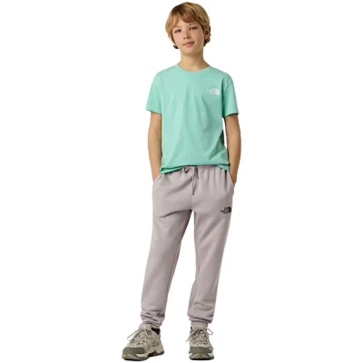 Afbeelding van The North Face TEEN Simple DOME TEE Unisex Tshirt basic voor kinderen, Maat: 146 151, Bright foam