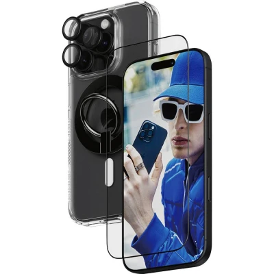 Afbeelding van PanzerGlass 4 in 1 Protection B1292+2862+1284+S Screenprotector (glas) Apple iPhone 16 Pro stuk(s) Anti vingerafdruk, Krasvast