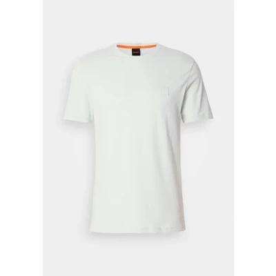 Afbeelding van BOSS T shirt Tales Open Groen Maat M Heren Print shirts