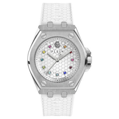 Afbeelding van Philipp Plein Extreme Lady PWJAA0122 Horloge Siliconen Wit Ø 38 mm