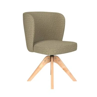 Afbeelding van Housecraft Living Stan Eetkamerstoel Draaibaar Hout Pistache groen