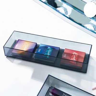 Afbeelding van iDesign Rookgrijze make up Lade bakjes Sarah Tanno bakje C