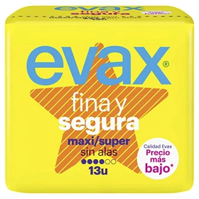 Afbeelding van Maxi Maandverband zonder vleugels FINA &amp; SEGURA Evax (13 uds)