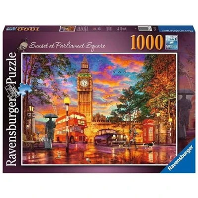 Afbeelding van Ravensburger puzzel Zonsondergang op Parliament Square, Londen Legpuzzel 1000 stukjes