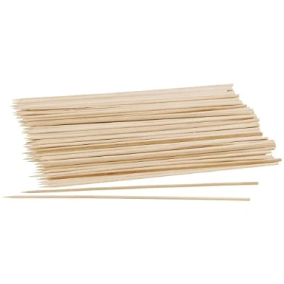 Afbeelding van Fackelmann 31245 50 stuks houten spiesen FSC gecertificeerd, grillspiesen en milieuvriendelijke barbecues, spiesen, gecertificeerd hout, 25 cm