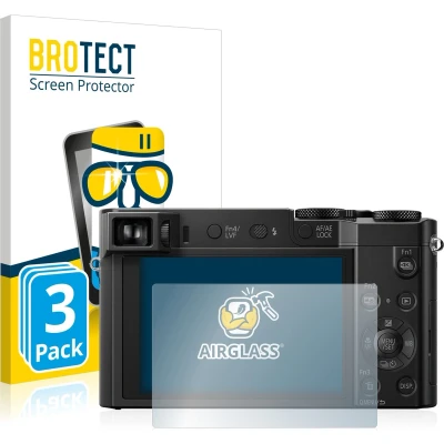 Afbeelding van BROTECT Screenprotector voor Panasonic Lumix DMC TZ101 Folie Beschermfolie Beschermglas transparant (3 Stuks)