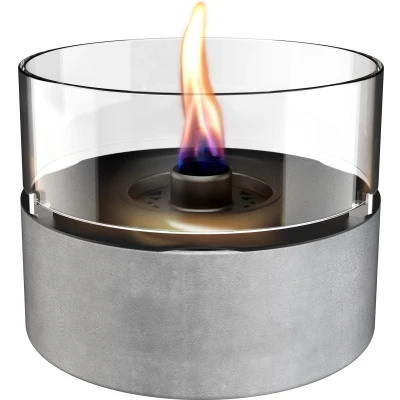 Afbeelding van Tenderflame Café 18 Betongrijs Tafelhaard Binnen en Buiten