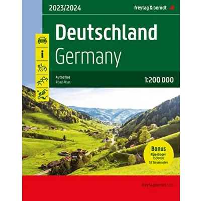 Afbeelding van Deutschland, Autoatlas 1:200.000, 2024/2025, freytag &amp; berndt