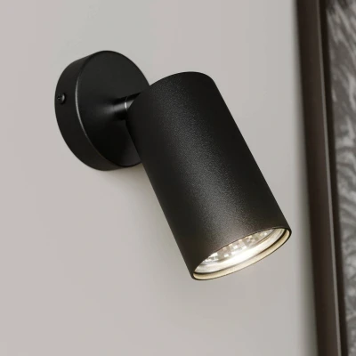 Afbeelding van Wandspot Eye Spot 1 lamp, zwart