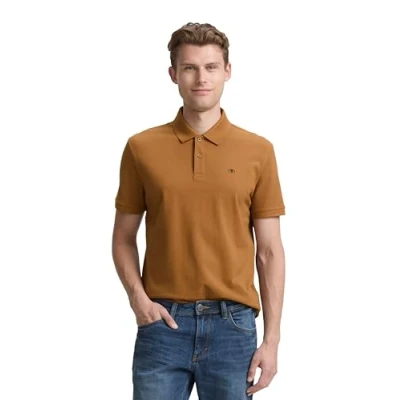 Image de TOM TAILOR Polo pour homme, 25985 Cognac profond, S
