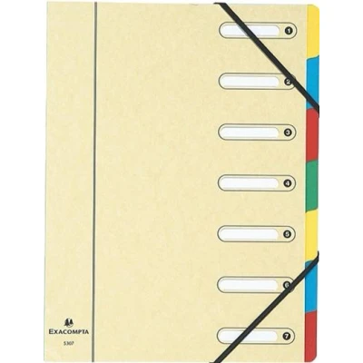 Image de Trieur Exacompta à fenêtres Harmonika 7 compartiments Coloris assortis