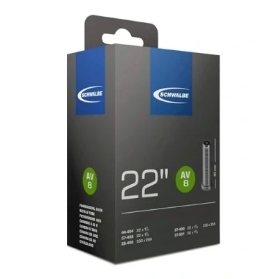 Image de Chambre a air velo 550 x 28 35a 22 schwalbe valve standard tout alu (44 484 à 37 501) (av8)