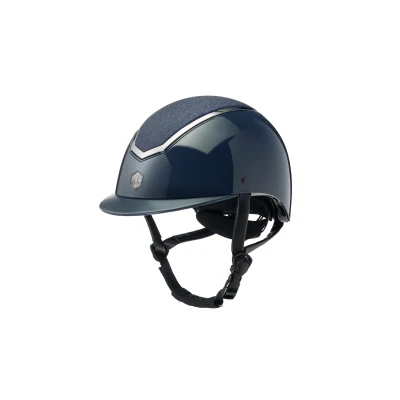 Image de Charles Owen Bombe Kylo Sparkly Navy Gloss/Pewter 52 55cm