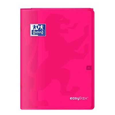 Afbeelding van OXFORD Easybook notitieboek geniet 21 x 29,7 cm 96 p seyes 90 g Roze