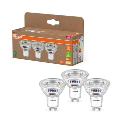 Afbeelding van OSRAM 4099854277900 LED reflectorlamp lamp Energielabel A (A G) GU10 Reflector 2.5 W = 50 Warmwit (Ø x h) mm 3 stuk(s)