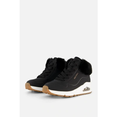 Afbeelding van Skechers Sneakers hoog, Dames, Maat: 35, Black Kunststof/ textiel