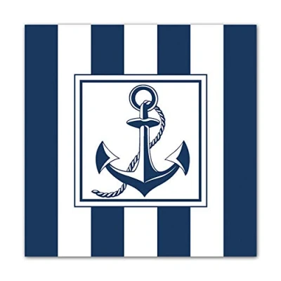 Afbeelding van Ambiente Anchor Blue papieren servetten