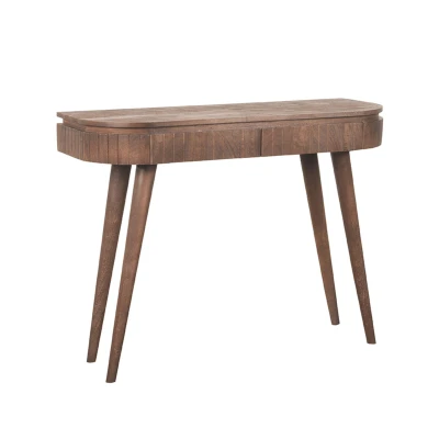 Afbeelding van Nils bureau/sidetable 100x38x77 cm espressso mangohout