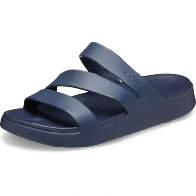 Afbeelding van Crocs Getaway Muiltjes, Dames, Maat: 36/37, Navy Kunststof