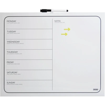 Afbeelding van Desq magnetisch memoboard en weekplanner, ft 40 x 50 cm planbord