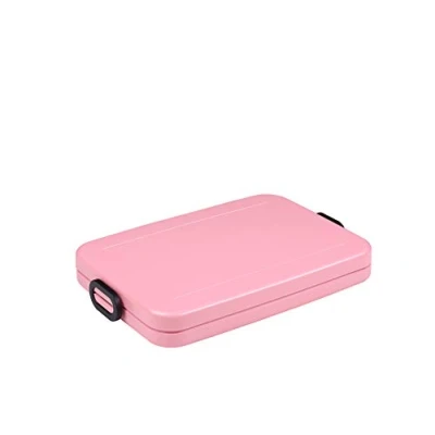 Afbeelding van Mepal Lunchbox flat Broodtrommel 4 boterhammen Nordic pink