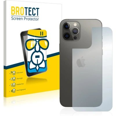Afbeelding van BROTECT Screenprotector voor Apple iPhone 12 Pro Max (Achterkant) Folie Beschermfolie Beschermglas transparant