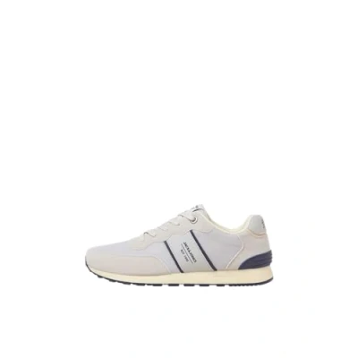 Afbeelding van Jack &amp; Jones Jfwspirit Runner Sneakers laag, Heren, Maat: 40, Moonbeam Imitatieleer/ textiel