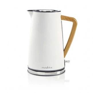 Afbeelding van Waterkoker Nedis (1.7 L, Droogkookbeveiliging, Soft touch, Wit)