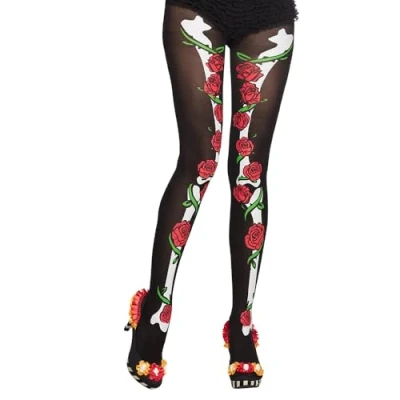 Afbeelding van Boland Panty La Muerte Volwassenen Vrouwen Day of the dead Halloween en Horror