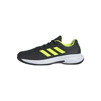 Afbeelding van adidas Performance Gamecourt 2 Tennisschoenen voor kleibanen Carbon lucid lemon cloud white, Heren, Maat: 41 1/3, white