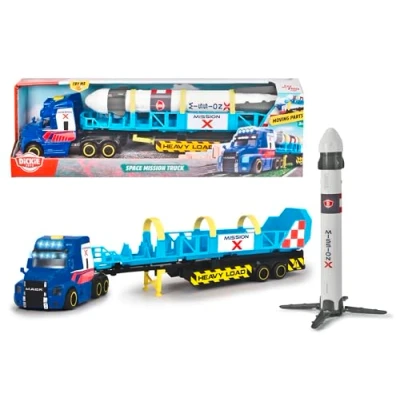 Afbeelding van Dickie Toys Vrachtwagen Met Oplegger + Raket
